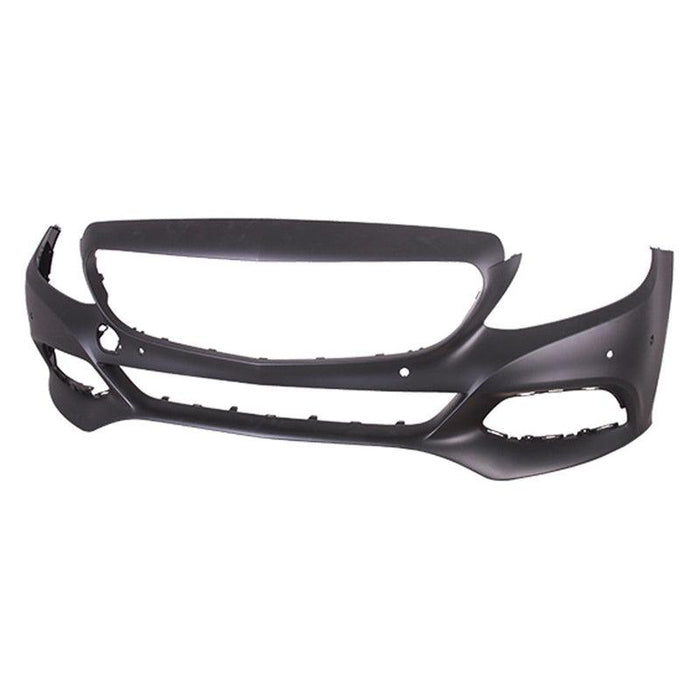 Mercedes C300 CAPA Certified Front Bumper With Sensor Holes - MB1000468C