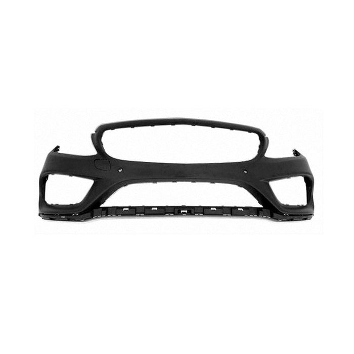 Mercedes C300 CAPA Certified Front Bumper With Sensor Holes - MB1000494C