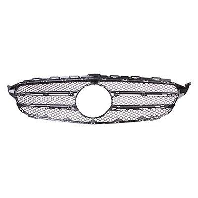 Parrilla interior gris oscuro mate con certificación CAPA para Mercedes C300 - MB1200172C