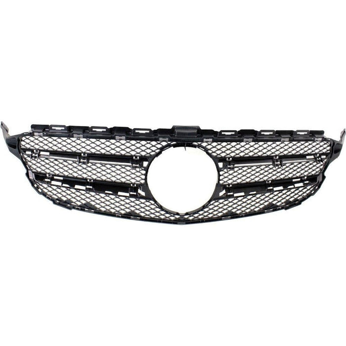 2015-2018 Mercedes C300 Grille Inner Matte Dark Gray - MB1200172-Partify-Painted-Replacement-Body-Parts