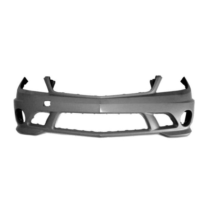 Mercedes C63 AMG CAPA Certified Front Bumper Without Sensor Holes/ Headlight Washer Holes - MB1000384C