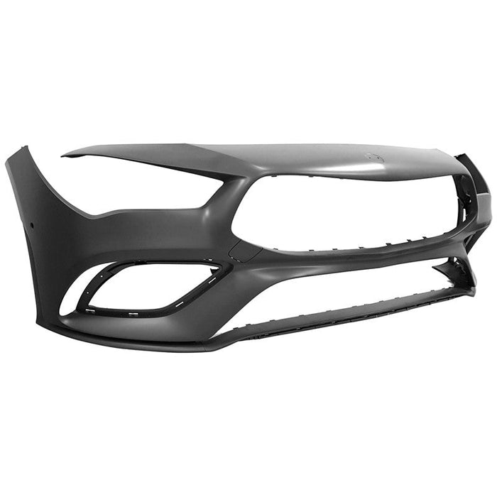 Mercedes CLA250/35 AMG CAPA Certified Front Bumper With Town Hook Cover & Parking Sensor Holes - MB1000627C