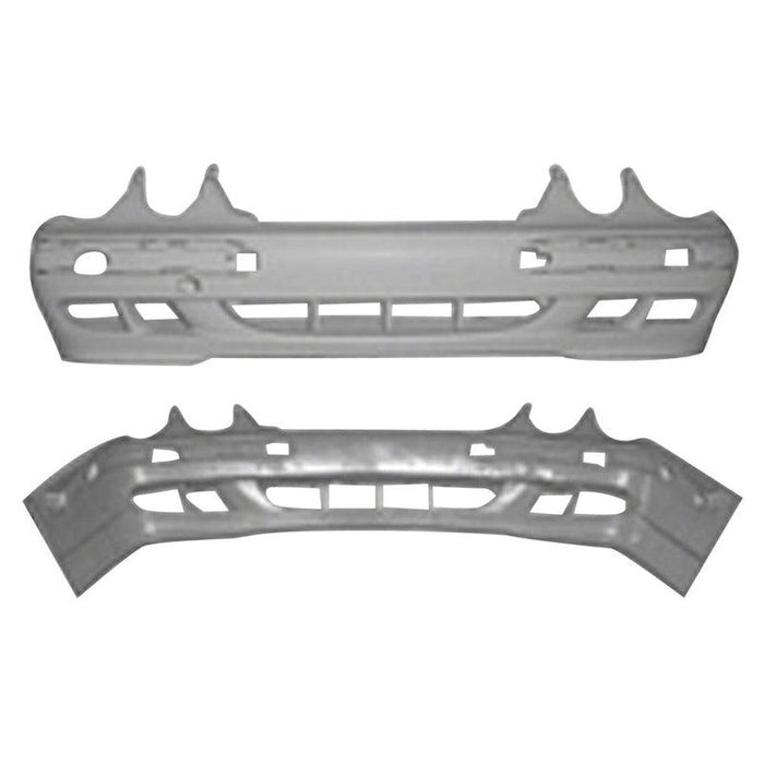 Mercedes E320 CAPA Certified Front Bumper Without Headlight Washer Holes SedanWithout Sport - MB1000141C