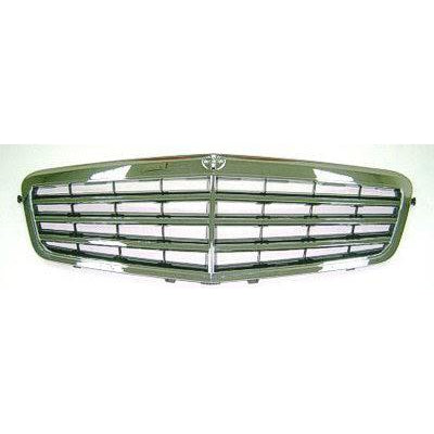 2010-2013 Mercedes E350 Grille Chrome With 7 Moulding/Frame - MB1200155-Partify-Painted-Replacement-Body-Parts