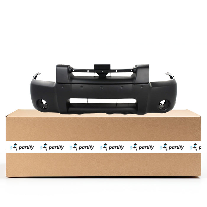 Parachoques delantero para Nissan Frontier sin orificios para guardabarros, gris oscuro texturizado - NI1000186