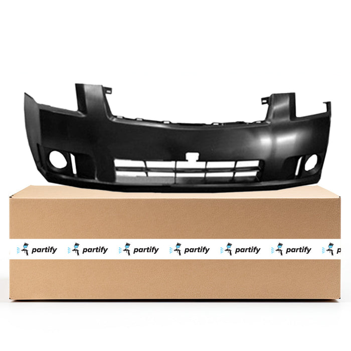 Nissan Sentra CAPA Certified Front Bumper W/Fog Lamps Textured Fog Lamp Opening - NI1000274C