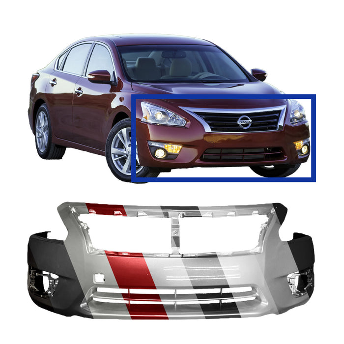 Nissan Altima Sedan CAPA Certified Front Bumper - NI1000285C