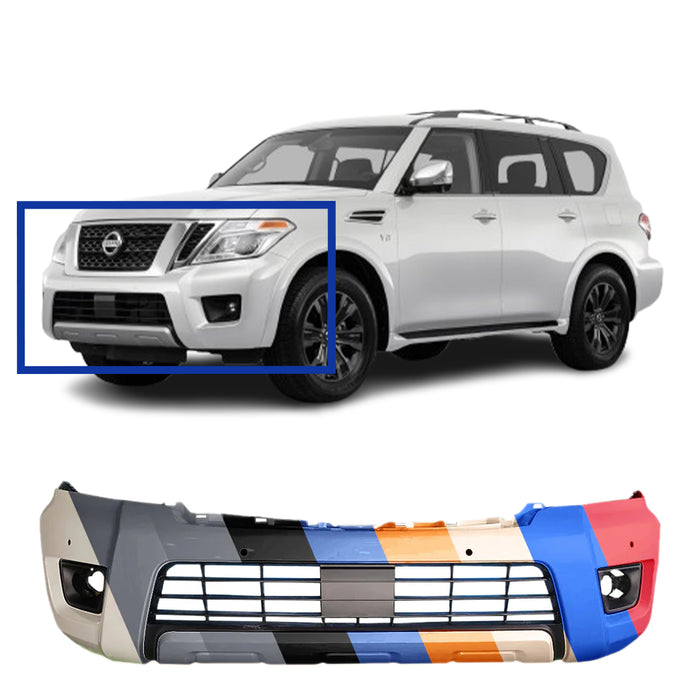 Nissan Armada CAPA Certified Front Bumper - NI1000315C