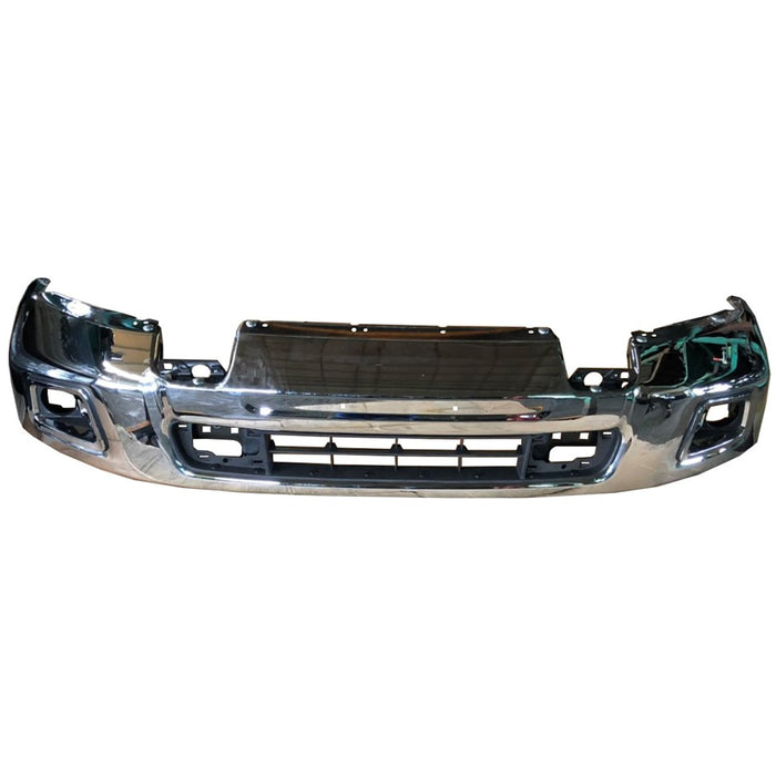 Nissan TITAN XD Front Bumper Face Bar W/O Parking Sensor Chrome - NI1002150