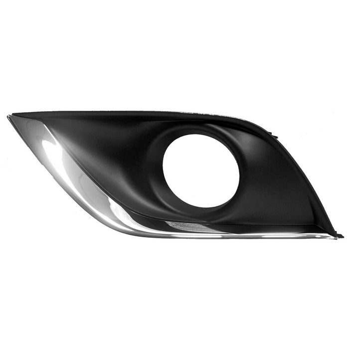 Nissan Versa Front Driver Side Bumper Insert Fog Lamp Bezel For Use W/Fog Lamps - NI1038134