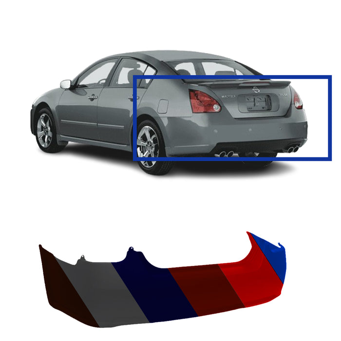 Nissan Maxima CAPA Certified Rear Bumper Without Sensor Holes - NI1100246C