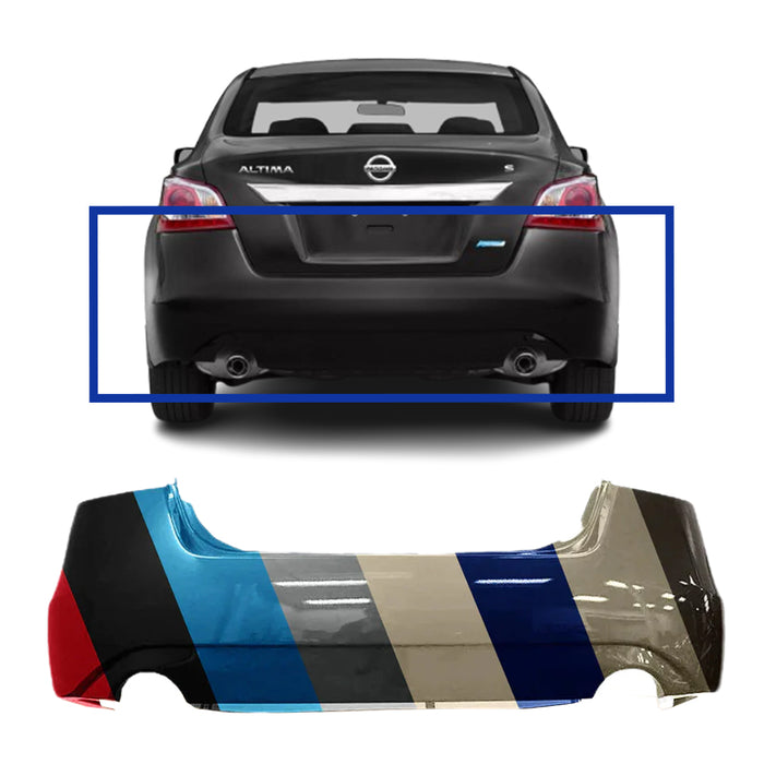 Nissan Altima Sedan CAPA Certified Rear Bumper - NI1100287C