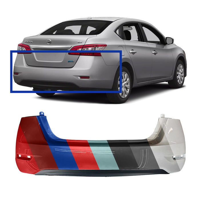 Nissan Sentra Base/S/SV/SL Model CAPA Certified Rear Bumper - NI1100292C