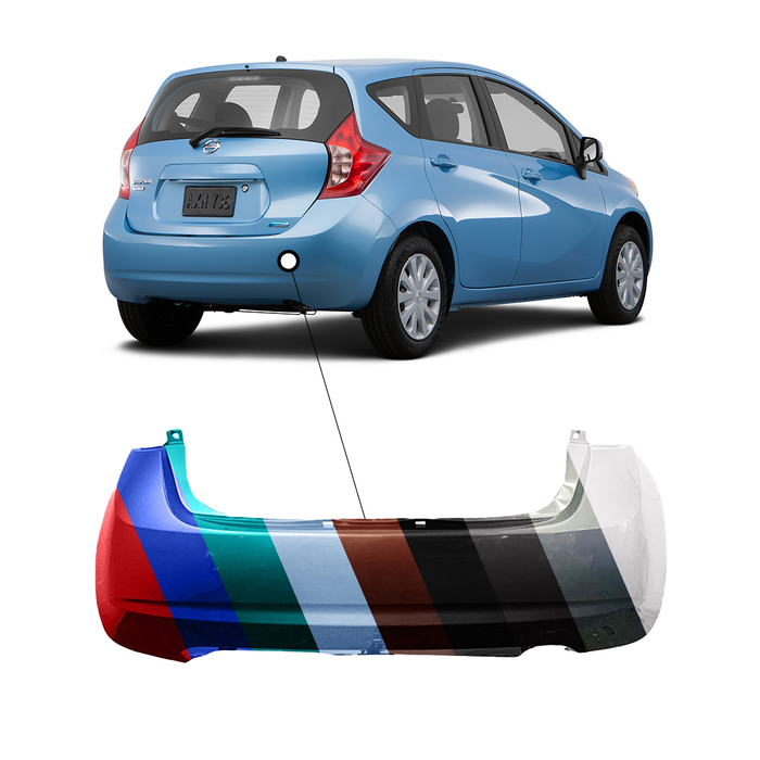 Nissa Versa Note Rear 2014-2016 Nissan Versa Note Rear Bumper - NI1100294 β Partify