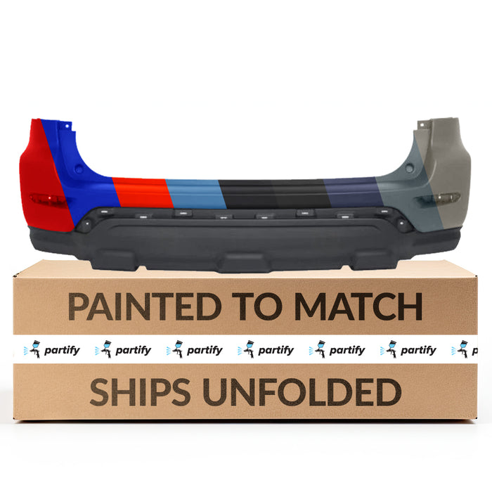 Parachoques trasero OEM para Nissan Pathfinder sin orificios para sensores y sin corte para enganche de remolque - 850229PF0H