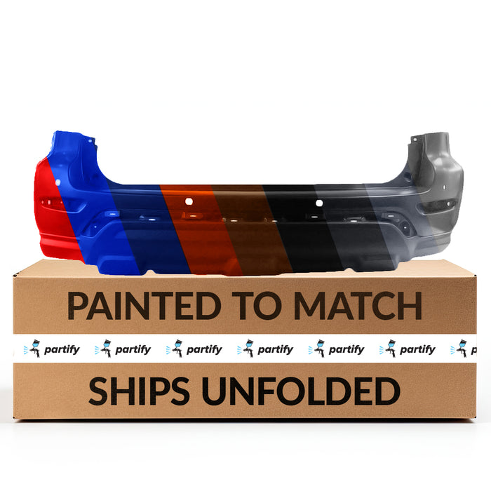 Parachoques trasero con certificación CAPA para Nissan Pathfinder, con orificios para sensores y sin corte para enganche de remolque - NI1100315C