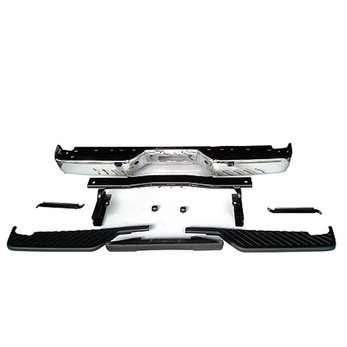 Nissan TITAN LE/SE Rear Bumper Assembly W/O Distance Sensors Chrome - NI1103109