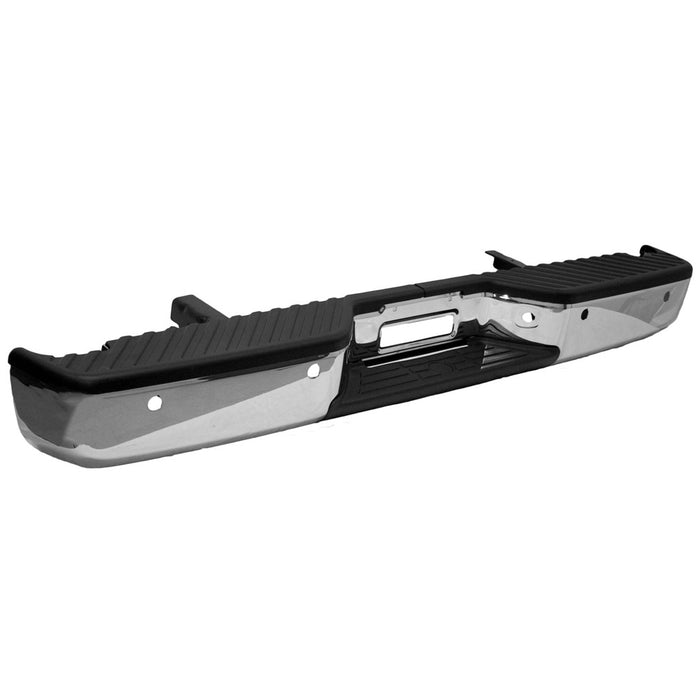 Nissan TITAN LE/SE/SL/SV Rear Bumper Assembly W/O Big Tow Pkg W/Distance Sensors Chrome - NI1103118