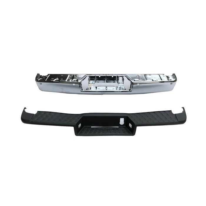 Nissan TITAN SL/SV Rear Bumper Assembly W/Towing Pkg W/O Bsd Face Bar/Step Pad Chrome - NI1103134