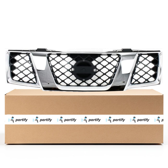 Nissan Frontier Pickup CAPA Certified Grille Chrome Black - NI1200217C