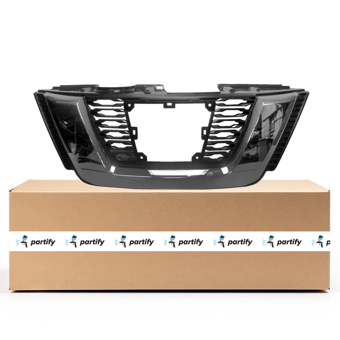 Parrilla OEM para Nissan Rogue en negro brillante con molduras cromadas, cámara y control de crucero adaptativo (paquete SL/SL-Premium/SL-Platinum) - 623106FL0C