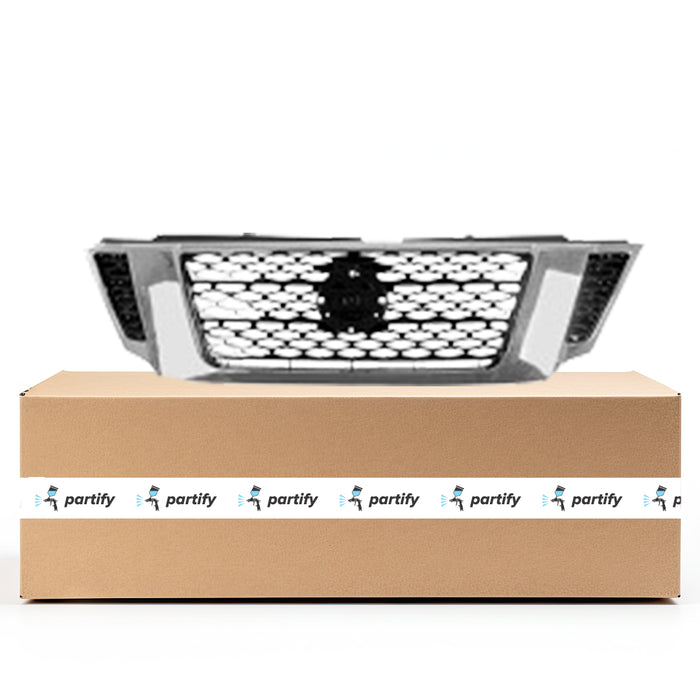 Nissan Armada CAPA Certified Grille Black With Chrome Frame Without Camera Hole - NI1200286C
