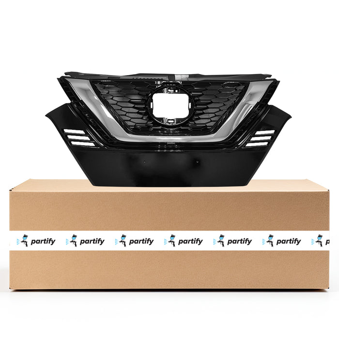 Parrilla deportiva para Nissan Qashqai/Rogue sin cámara de visión delantera ni conjunto de emblema - NI1200320