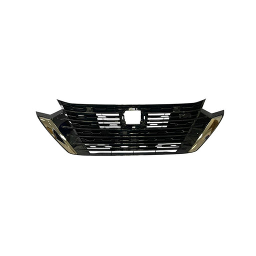 Nissan Sentra Grille Black with Dark Chrome Moldings For Use with Camera SR Model Without Surround View Monitor - NI1200346