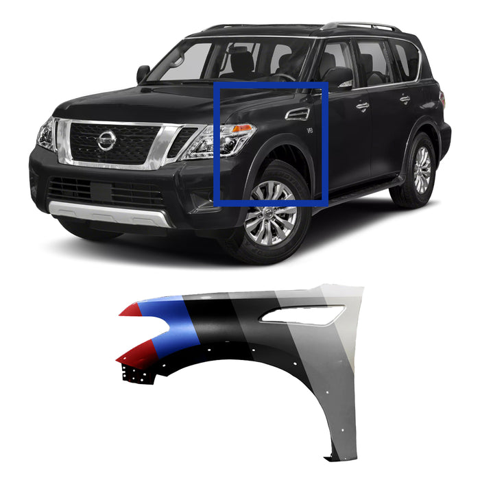 Nissan Armada CAPA Certified Driver Side Fender - NI1240227C