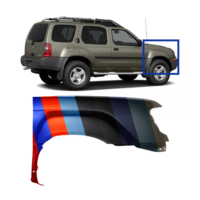 Nissan Xterra CAPA Certified Passenger Side Fender - NI1241167C