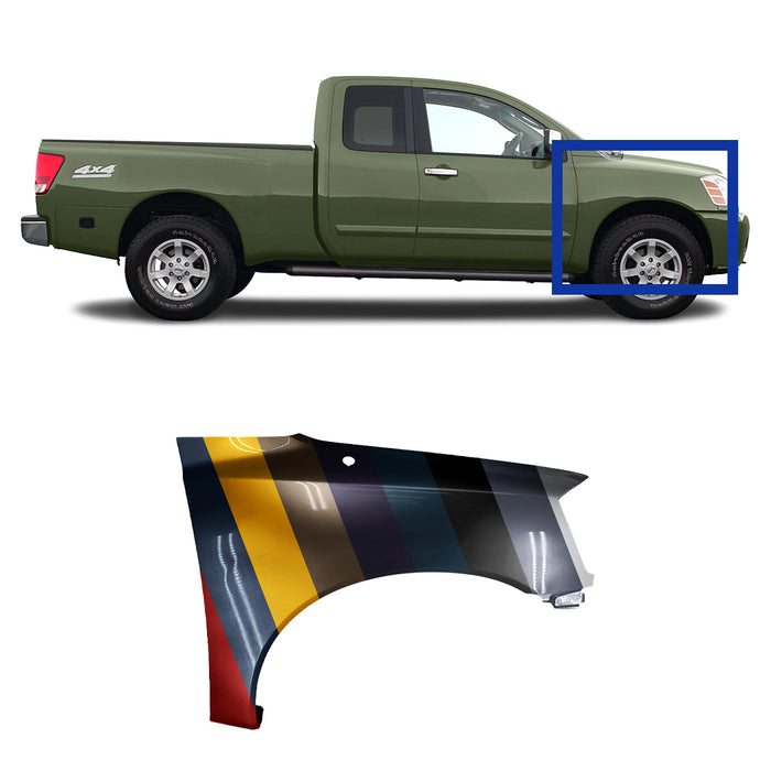 Nissan Titan CAPA Certified Passenger Side Fender - NI1241182C