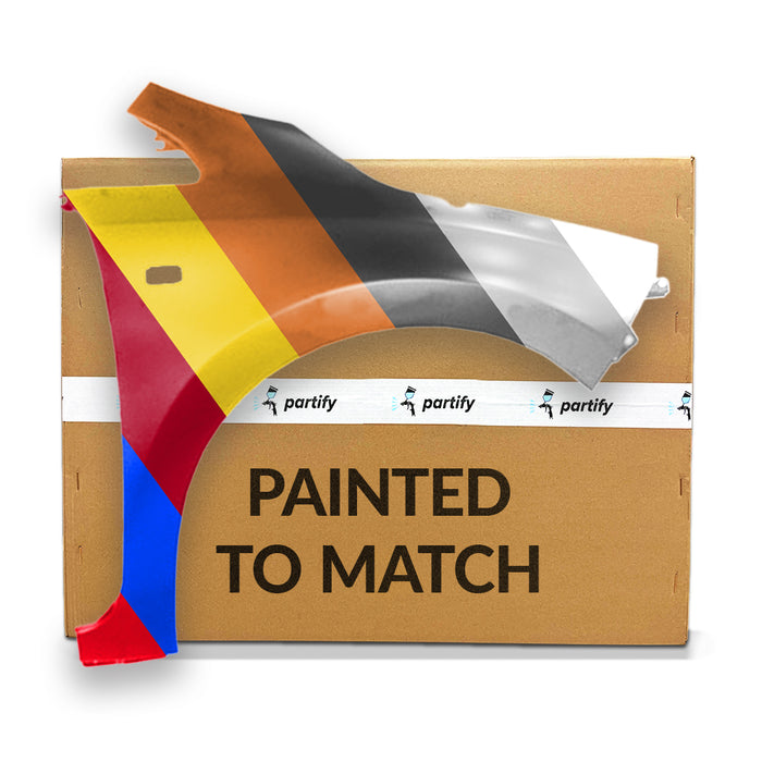 Guardabarros del lado del pasajero con certificación CAPA para Nissan Leaf y orificios para luces de señalización - NI1241203C