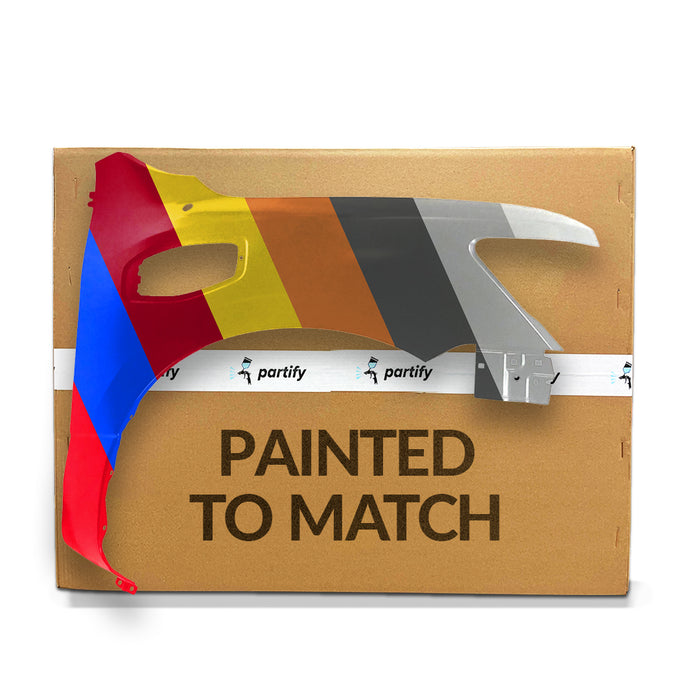 Guardabarros del lado del pasajero con certificación CAPA para Nissan Titan SL/SV, sin reborde y con rejilla de ventilación - NI1241231C