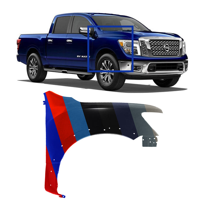 Nissan Titan CAPA Certified Passenger Side Fender - NI1241235C