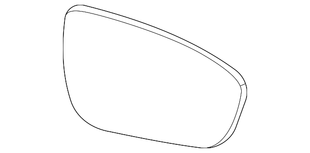 INFINITI/Nissan Pathfinder/QX60 Door Mirror Glass Without Auto Dimming Heated - NI1324162