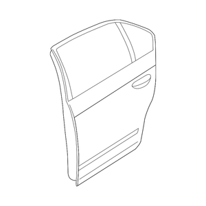 Carcasa de la puerta trasera del lado del conductor image
