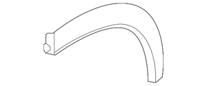Rear Passenger Side Wheel Arch Molding image