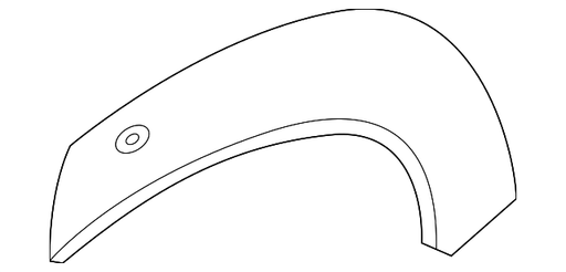 Nissan ARIYA Wheel Arch Molding On Quarter Panel - NI1791116