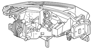 Driver Side Headlight Assembly image