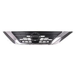 Nissan Altima Upper CAPA Certified Grille Painted Silver Gray With Chrome Moulding - NI1200283C