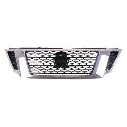 Nissan Armada CAPA Certified Grille Painted Black With Chrome/Camera Sl/Platinum Model - NI1200287C