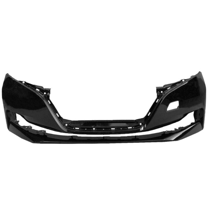 2018-2022 Nissan Leaf Front Bumper Without Lower Valance Holes - NI1000320-Partify-Painted-Replacement-Body-Parts