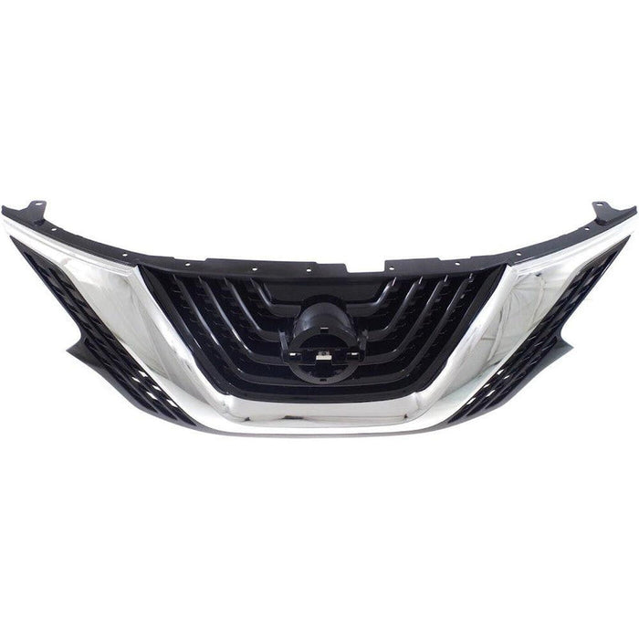 2015-2018 Nissan Murano Grille Black With Chrome Moulding - NI1200278-Partify-Painted-Replacement-Body-Parts