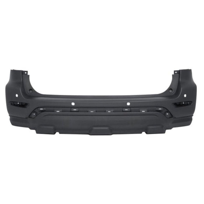 Nissan Pathfinder CAPA Certified Rear Bumper With Sensor Holes Without Trailer Hitch Cutout - NI1100315C