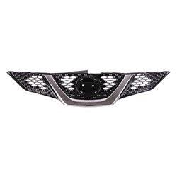 Nissan Rogue Sport CAPA Certified Grille Painted Black With Chrome Moulding Without Camera - NI1200288C