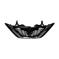 2016-2019 Nissan Sentra Grille Glossy Black With Chrome Exclude