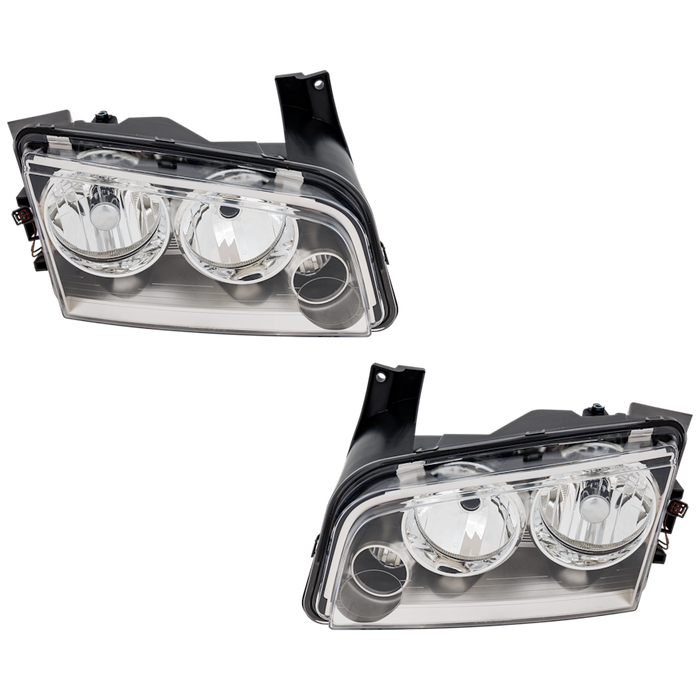 2007-2010 Dodge Charger Headlight Set Lens/Housing Only Performance Set - CH2505128 Partify 2007-2010 Dodge Charger Headlight Set Lens/Housing Only Performance Set - CH2505128 Partify