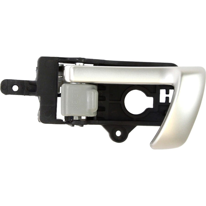 Hyundai Santa Fe Front Driver Side Interior Door Handle Silver Lever/Gray Knob Inside - HY1352132