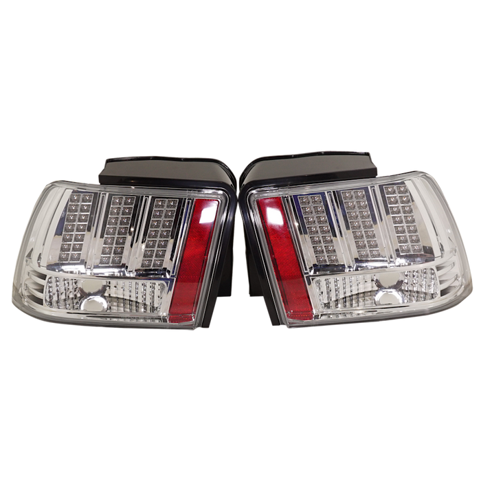 Ford Mustang Base/GT/GT Base/GT Bullitt Tail Light Set Led Chrome - FO2811188