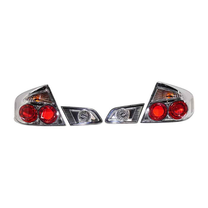 INFINITI G35 Tail Light Set 4 Pcs Set Clear Lens/Chrome Bezel Sedan - IN2811103